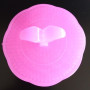 Brosse plastique à cheveux ronde démêlante couleur rose