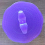 Brosse plastique ronde à cheveux démêlante couleur violet