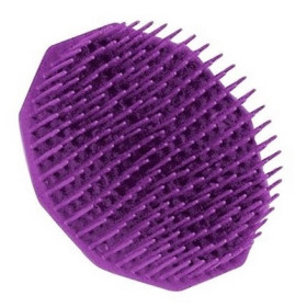 Brosse plastique ronde à cheveux démêlante couleur violet
