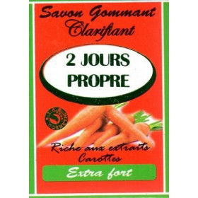 2 Jours Propre Savon Gommant Clarifiant Carotte