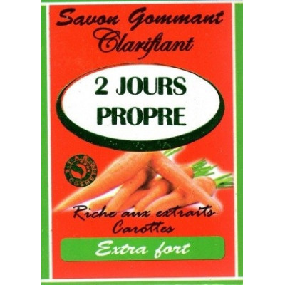 2 Jours Propre Savon Gommant Clarifiant Carotte