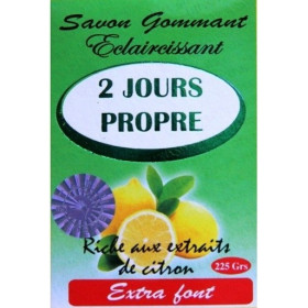 2 Jours Propre Savon Gommant Eclaircissant Citron