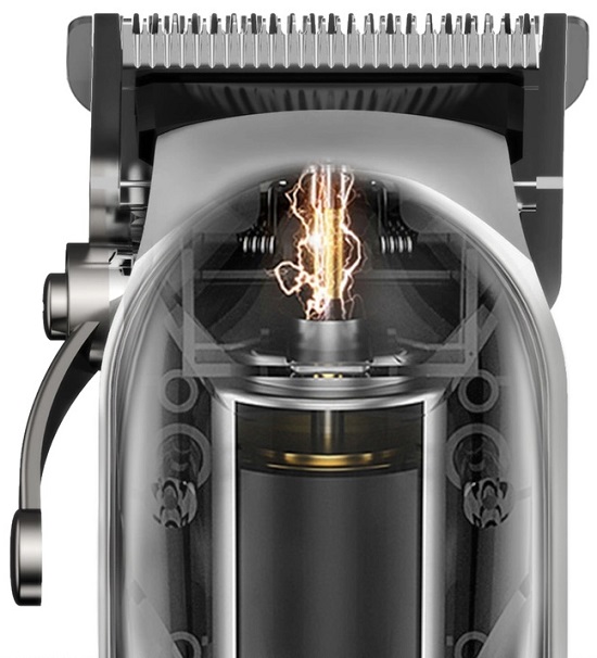 Tondeuse professionnelle LCD durée de la Batterie et charge